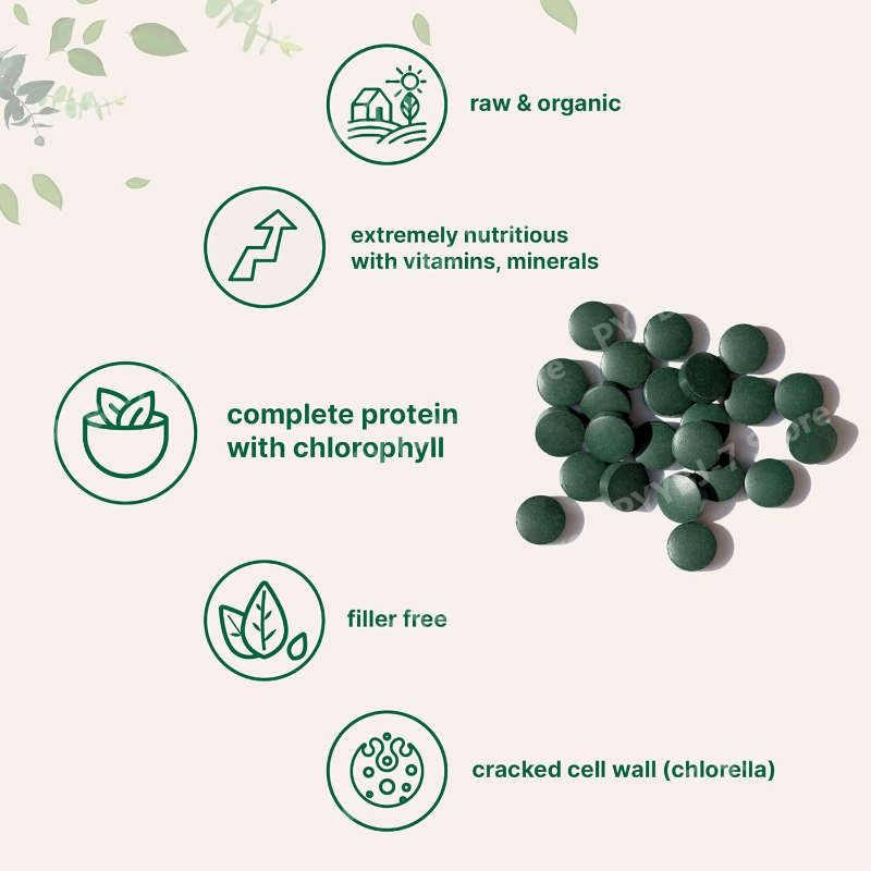 Таблетки спирулины и хлореллы, – обзор и цена Spirulina Tablet Organic