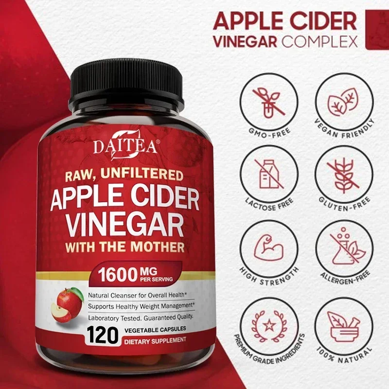 Уксус яблочного сидения 1600 м – обзор и цена Apple Cider Vinegar Pill